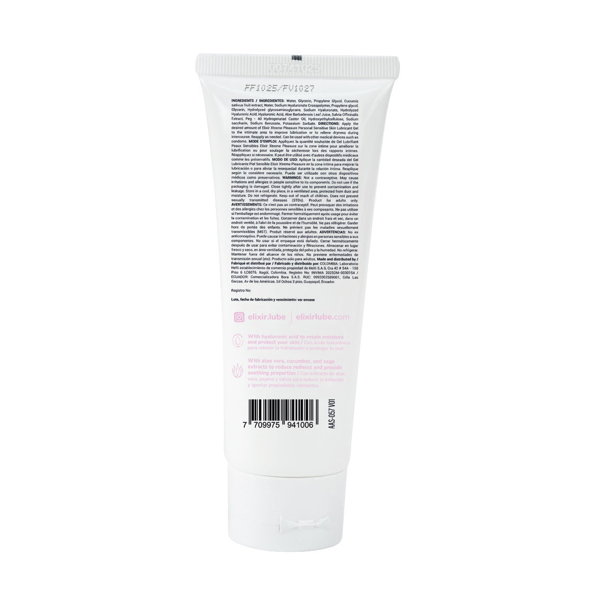Lubricante Íntimo Piel Sensible de Elixir